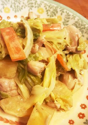 簡単晩ごはん♡キャベツの醤油マヨソテー-レシピのメイン写真