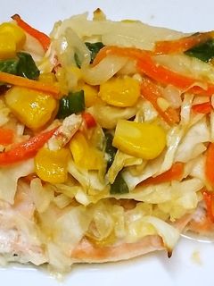 鮭のチャンチャン焼き・保育園給食-レシピのメイン写真