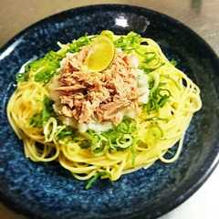 รูปของ 簡単ツナ大根おろし冷製和風パスタ