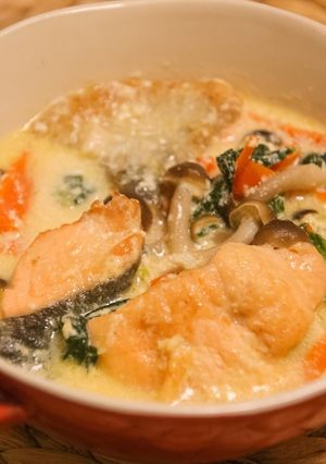 隠し味にチーズと白みそ❗️鮭のシチュー-レシピのメイン写真