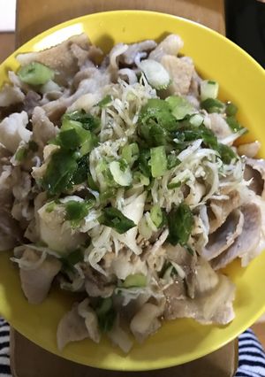 しらすと豚肉のポン酢がけ-レシピのメイン写真