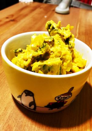かぼちゃとクリームチーズのサラダ-レシピのメイン写真