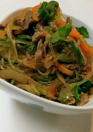 やみつきッ！！野菜たっぷり牛肉チャプチェ-レシピのメイン写真