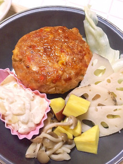 豆腐でふわっ♡照り焼きチーズハンバーグ♪-レシピのメイン写真