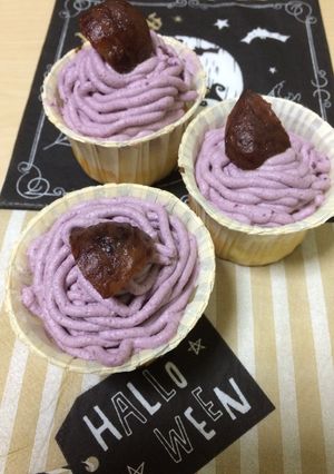 ハロウィンに♪ 低糖質！モンブラン★-レシピのメイン写真