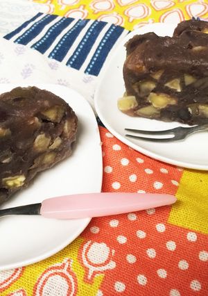 レンジ&缶詰で簡単♪栗と胡桃の羊羹♪-レシピのメイン写真