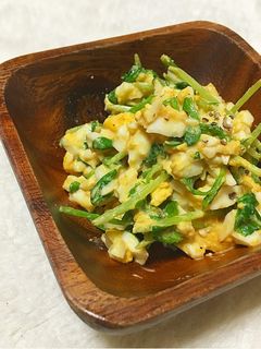簡単コクうま♡豆苗たまごサラダ-レシピのメイン写真