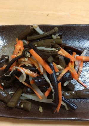 簡単ヘルシーわらびのナムル-レシピのメイン写真