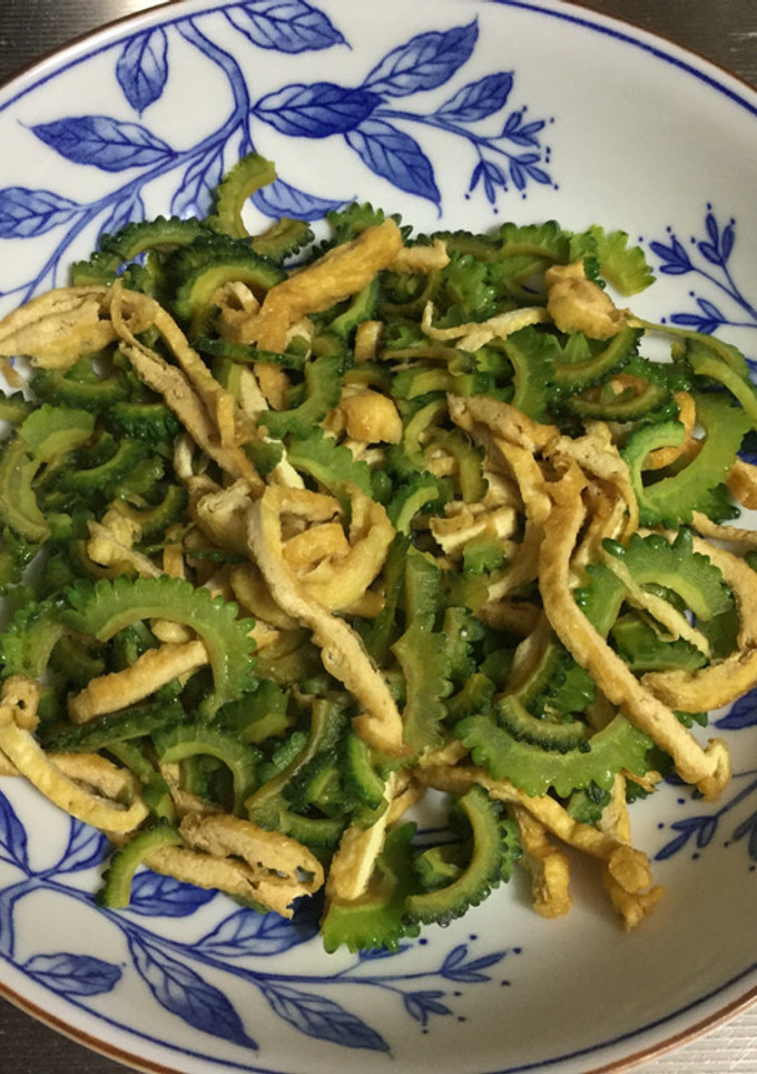 超簡単！ゴーヤと油揚げ炒め-レシピのメイン写真