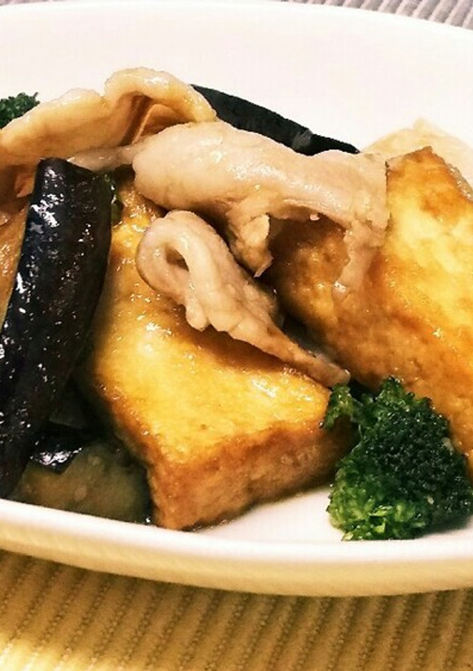 柔らか豚バラ肉と厚揚げの甘辛炒め-レシピのメイン写真