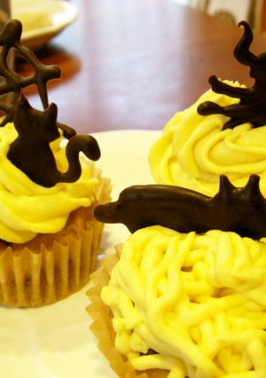 ハロウィンに★米粉のカボチャカップケーキ-レシピのメイン写真