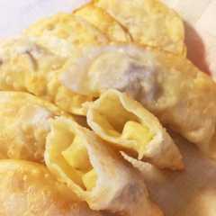 残った餃子の皮で！バナナチーズパイ-レシピのメイン写真