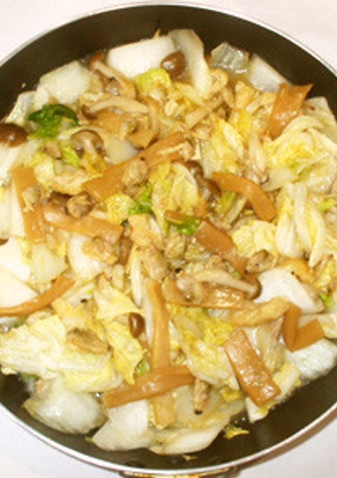 あさりと野菜の炒め煮♪簡単・白菜・メンマ-レシピのメイン写真