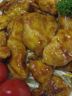 鶏胸肉のやわらかカレー照り焼き❤-レシピのメイン写真