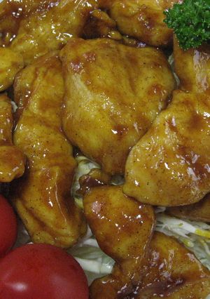鶏胸肉のやわらかカレー照り焼き❤-レシピのメイン写真