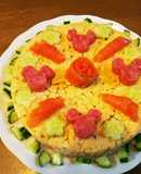 簡単！ミッキーのちらし寿司ケーキ