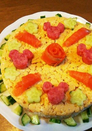 簡単！ミッキーのちらし寿司ケーキ-レシピのメイン写真
