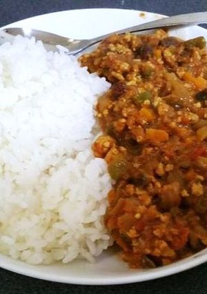 【まんが飯】ドライカレー ～甘々と稲妻～-レシピのメイン写真