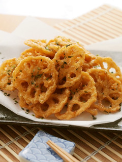 簡単にカリッと旨いれんこん揚げ♪-レシピのメイン写真