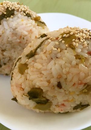☆博多辛子高菜 すき焼き おにぎり-レシピのメイン写真