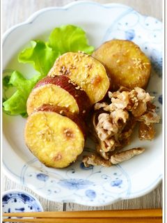 豚肉とさつま芋の照り焼き【作り置き】-レシピのメイン写真