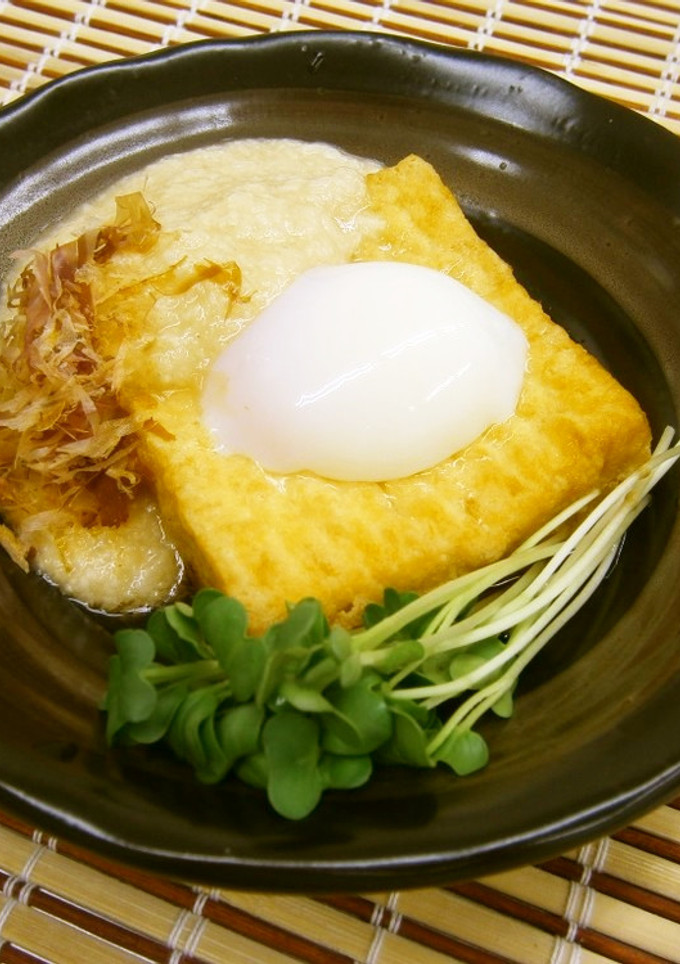 厚揚げとろろ温玉-レシピのメイン写真