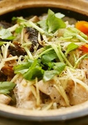 鮭と椎茸の土鍋ごはん-レシピのメイン写真