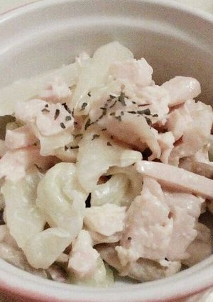 キャベツと鶏むね肉のマスマヨサラダ-レシピのメイン写真