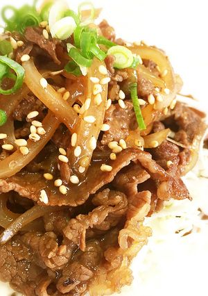万能ダレ★皆んな大好きな味！牛玉焼き-レシピのメイン写真