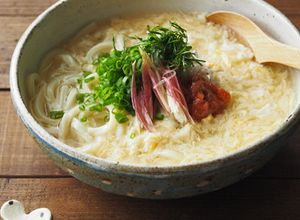 白だしで作る★梅玉あんかけうどん-レシピのメイン写真