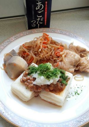 出汁のきいた納豆餅ステーキ-レシピのメイン写真