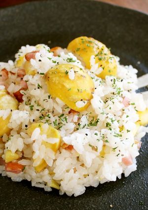 レンジで簡単♪♪栗ピラフ-レシピのメイン写真