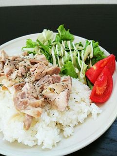 即席!カオマンガイ風鶏ごはん-レシピのメイン写真