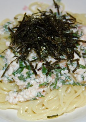 低カロリ-☆豆腐明太子パスタ♪-レシピのメイン写真