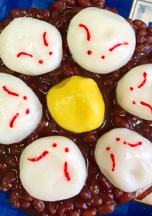 白玉粉とカボチャで♬月見うさぎ団子-レシピのメイン写真