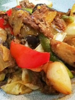 牛肉と茄子の甘味噌ピリ辛炒め-レシピのメイン写真