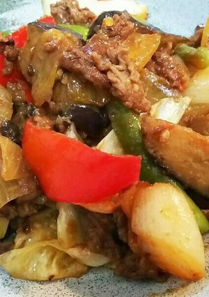 牛肉と茄子の甘味噌ピリ辛炒め-レシピのメイン写真