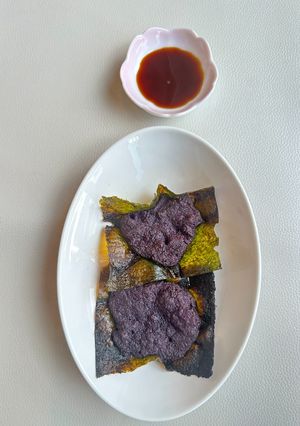 ダイジョ（紫山芋）の磯辺焼き-レシピのメイン写真