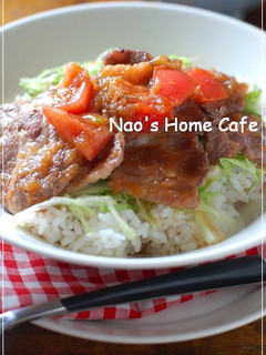 オニオンソース焼肉*サラダ丼-レシピのメイン写真