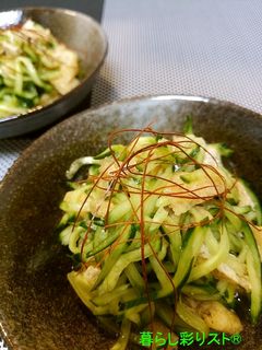 簡単☆おつまみ☆胡瓜と油揚げのポン酢和え-レシピのメイン写真