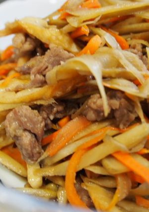 牛肉ときんぴらの炒め煮-レシピのメイン写真