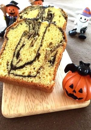 かぼちゃのマーブルパウンド-レシピのメイン写真