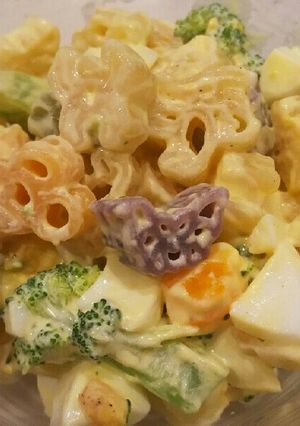 マカロニサラダ(ハロウィーンミッキー)-レシピのメイン写真