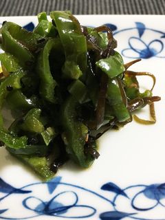 塩昆布で無限ピーマン-レシピのメイン写真