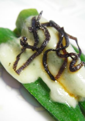 ✿簡単おつまみ✿オクラｄｅ塩昆布チーズ-レシピのメイン写真