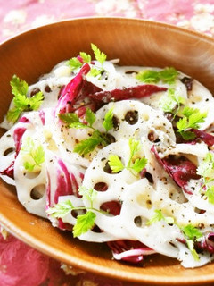 蓮根のサラダ ブルーチーズドレッシング-レシピのメイン写真