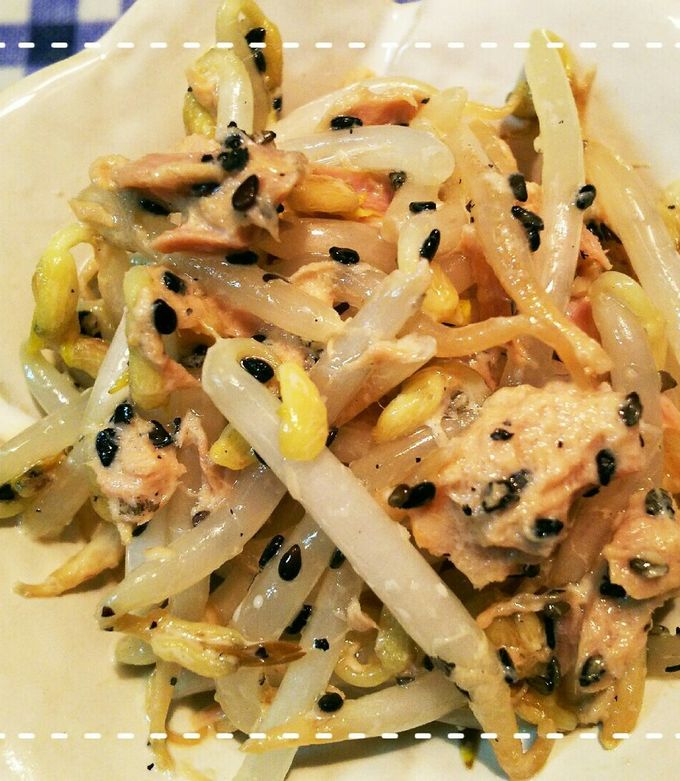 レンジだけで簡単！もやしとツナのサラダ-レシピのメイン写真