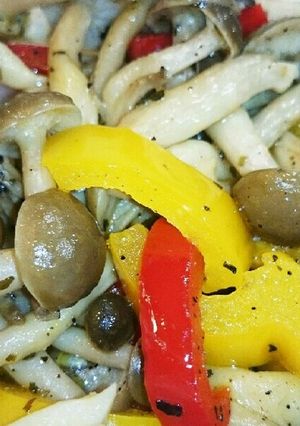 ＊ﾚﾝｼﾞで♪しめじのﾊﾞｼﾞﾙｿﾃ-＊-レシピのメイン写真