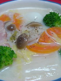 栄養満点はくさいとお野菜のクリーム煮-レシピのメイン写真