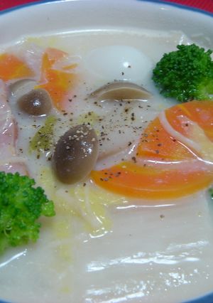 栄養満点はくさいとお野菜のクリーム煮-レシピのメイン写真